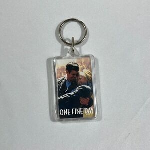 Vintage 1996 One Fine Day Movie Promo Acrylic Keychain Michelle Pfeiffer George